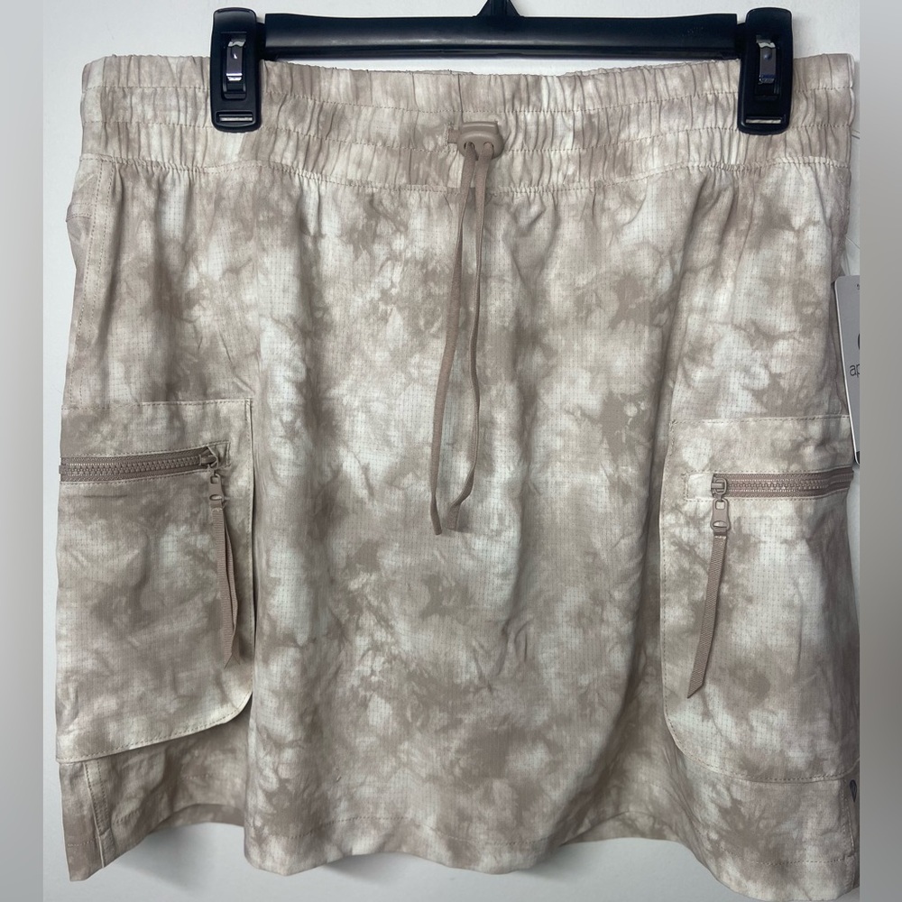 Apana Cream Tie-Dye Skort